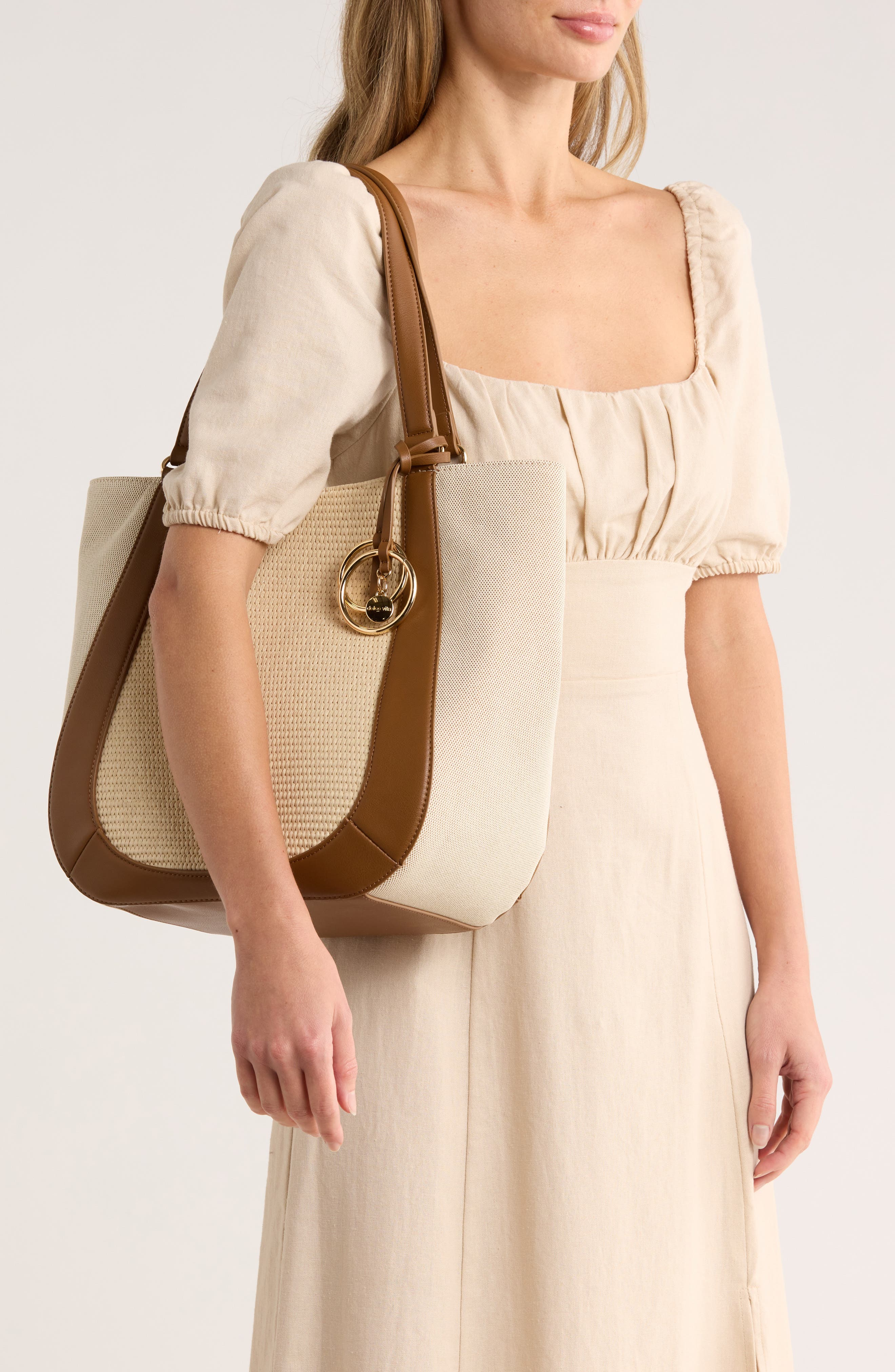 Dolce Vita Calix Tote, Alternate, color, Brown/ Ivory
