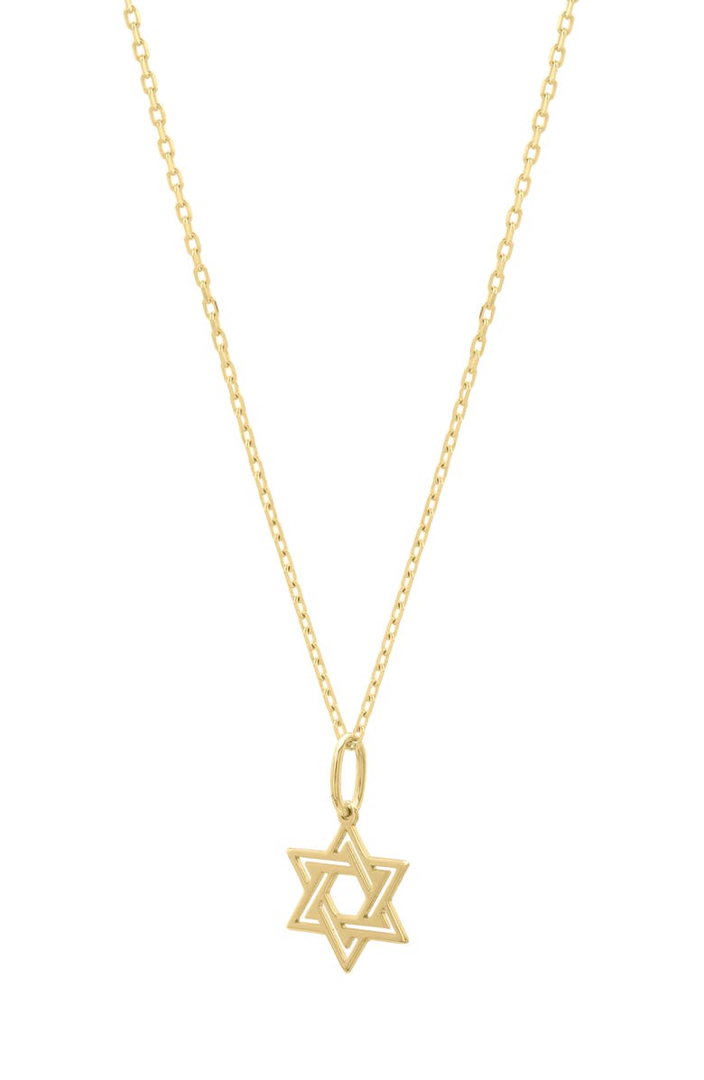 KARAT RUSH 14K Yellow Gold Star of David Pendant Necklace, Alternate, color,