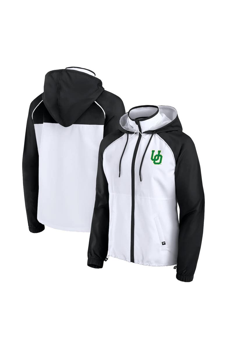 FANATICS Women's Fanatics White Oregon Ducks Full-Zip Anorak Hoodie Jacket, Main, color, White