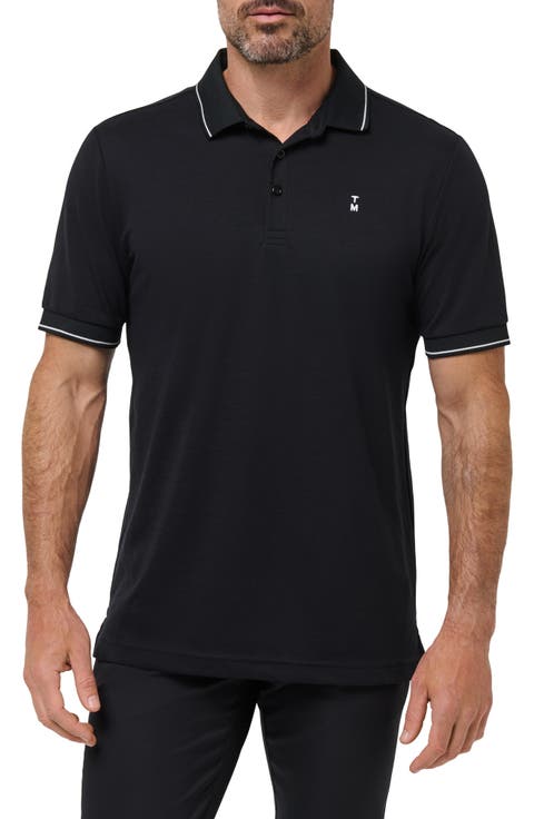 Happier Hour Tipped Cotton Polo