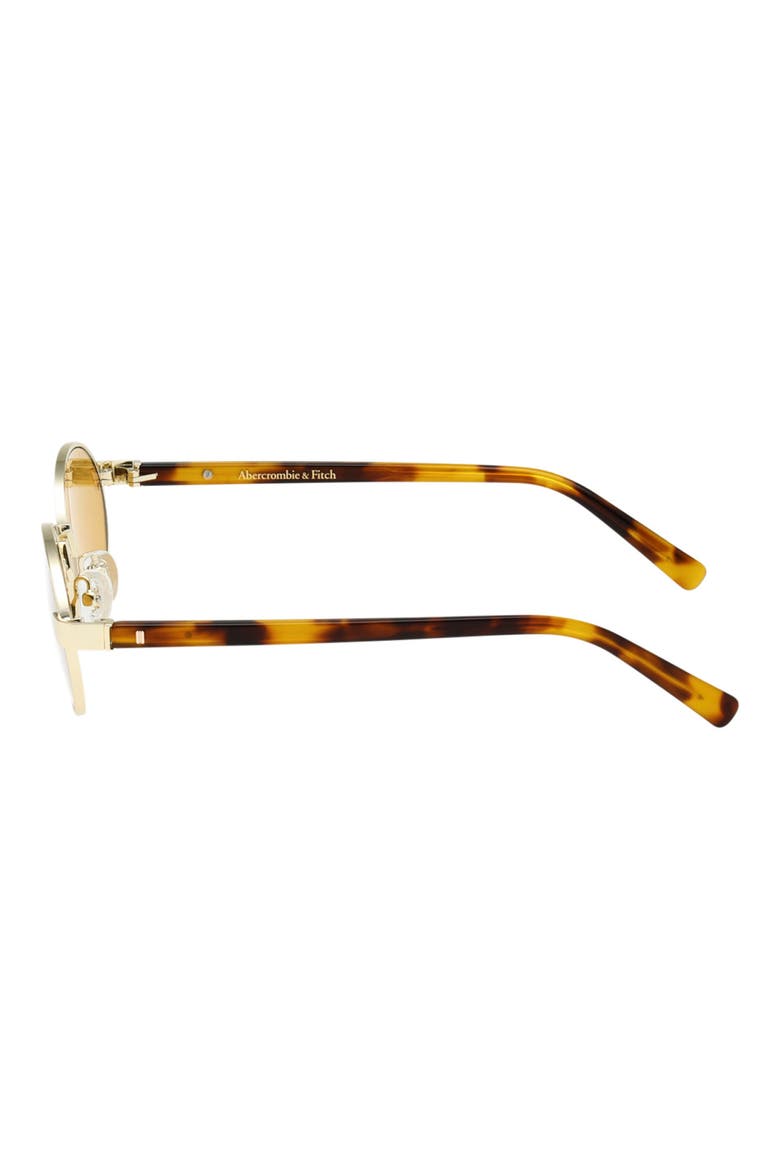 51mm Oval Sunglasses, Alternate, color, GOLD / BROWN