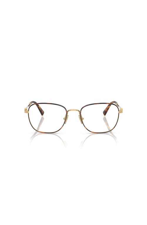 Miu Miu 53mm Square Optical Glasses In Brown