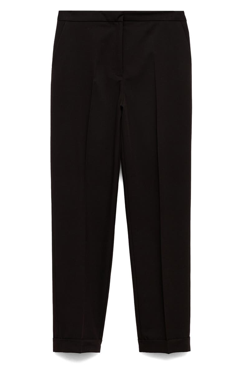 Straight Leg Suit Pants, Alternate, color, BLACK