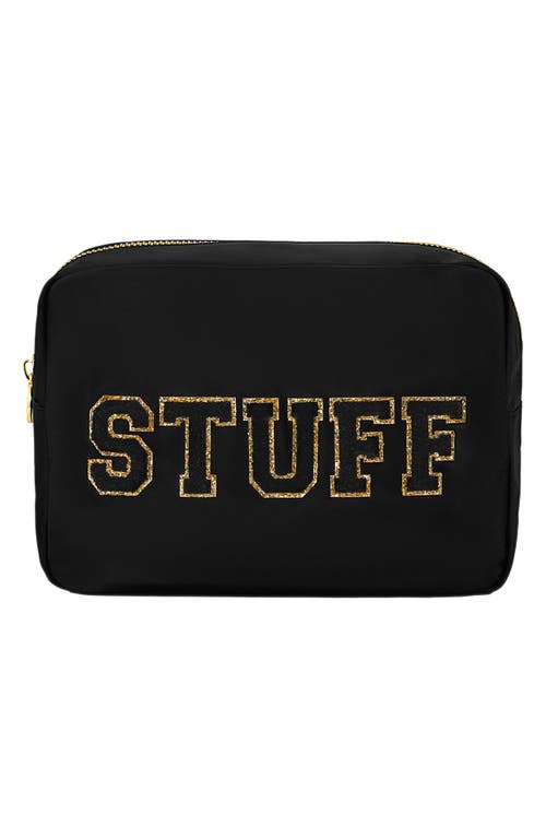Stoney Clover Lane Stuff Large Pouch In Noir/stuff