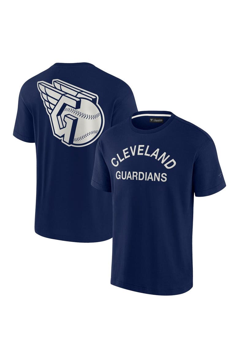 Unisex Fanatics Signature Navy Cleveland Guardians Elements Super Soft Short Sleeve T-Shirt, Alternate, color, Navy