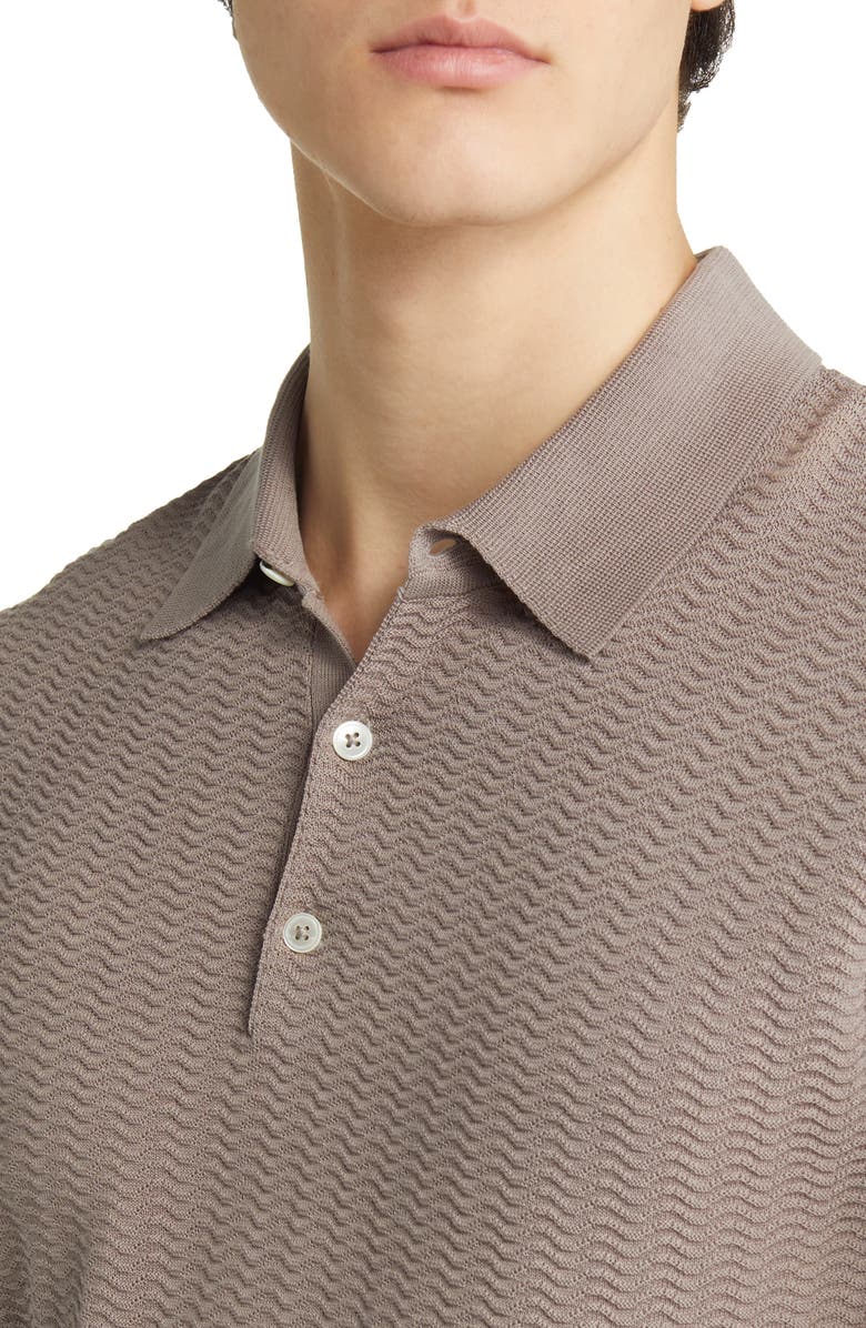Emporio Armani Textured Sweater Polo, Alternate, color,