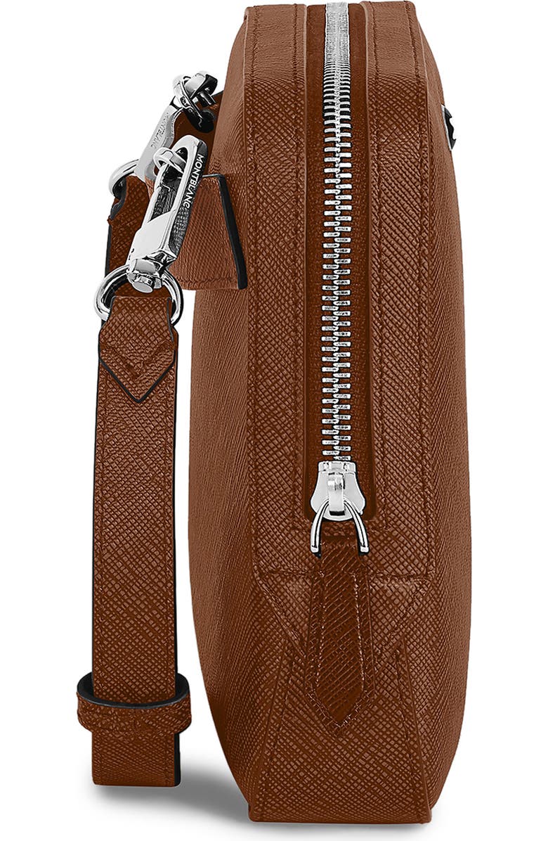 Montblanc Sartorial Leather Crossbody Bag, Alternate, color, Fauve
