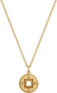 Karma and Luck Gold Plated Lucky Coin Women's Pendant Necklace - Radiant Fortune