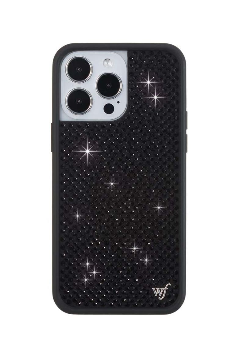 Black Rhinestone iPhone Case, Alternate, color, Black