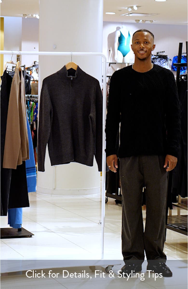 Boiled Merino Wool Zip Cardigan, sales video thumbnail