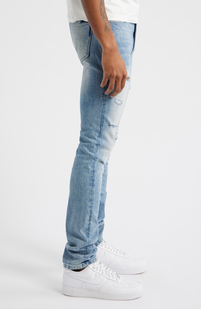 RtA Bryant Ripped Skinny Jeans, Alternate, color, Faded Distressed Blue