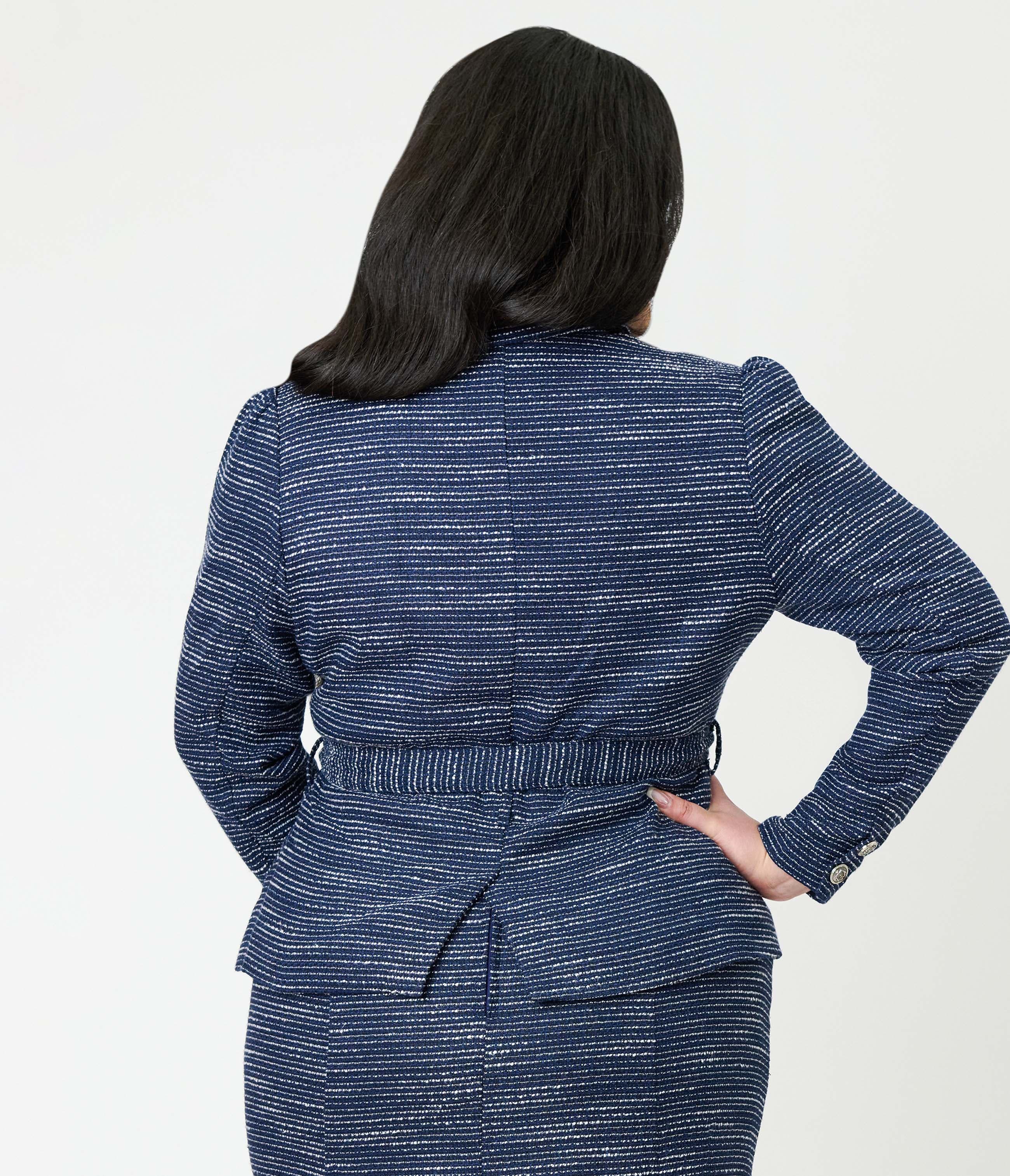 Plus Size 1940s Tweed Belted Jacket - image 2