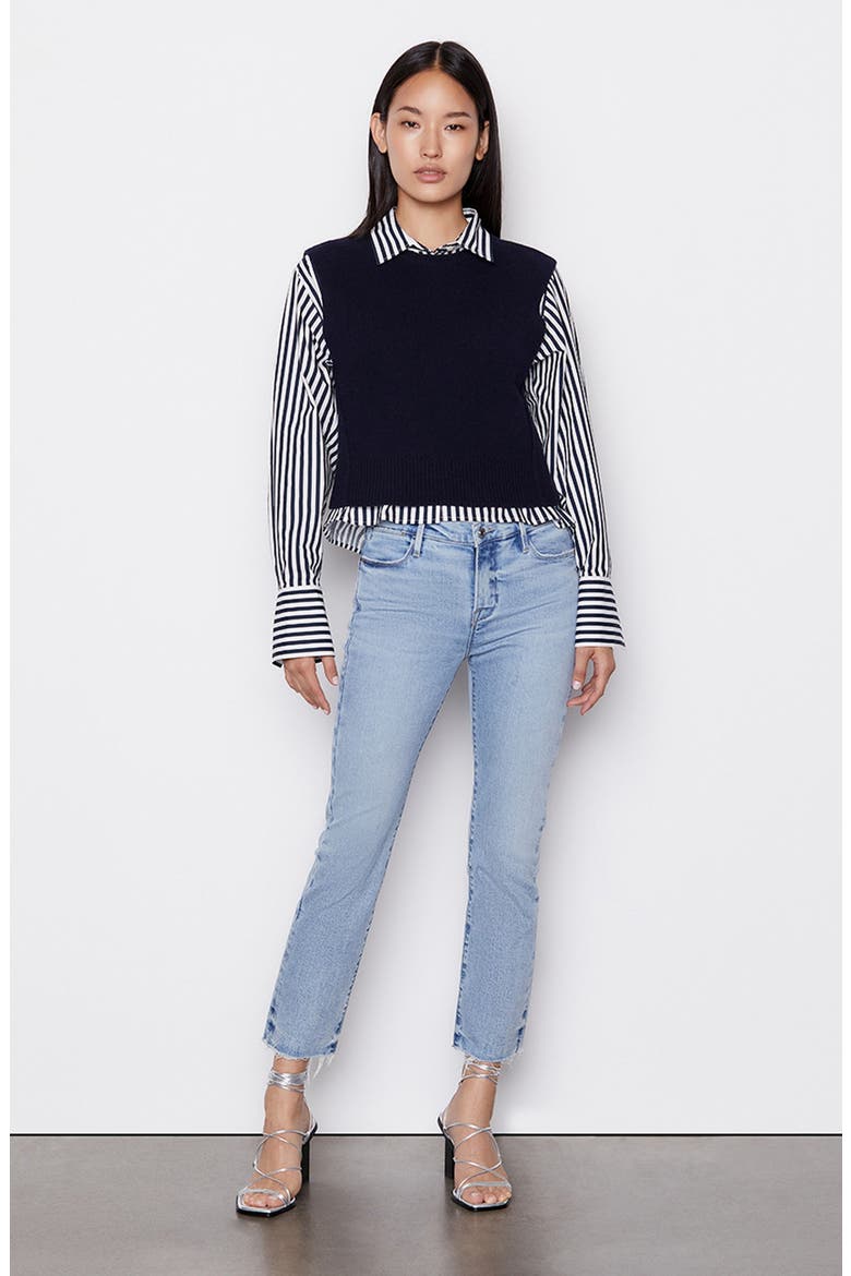 Recycled Cashmere & Wool Sweater Vest, Alternate, color, NAVY