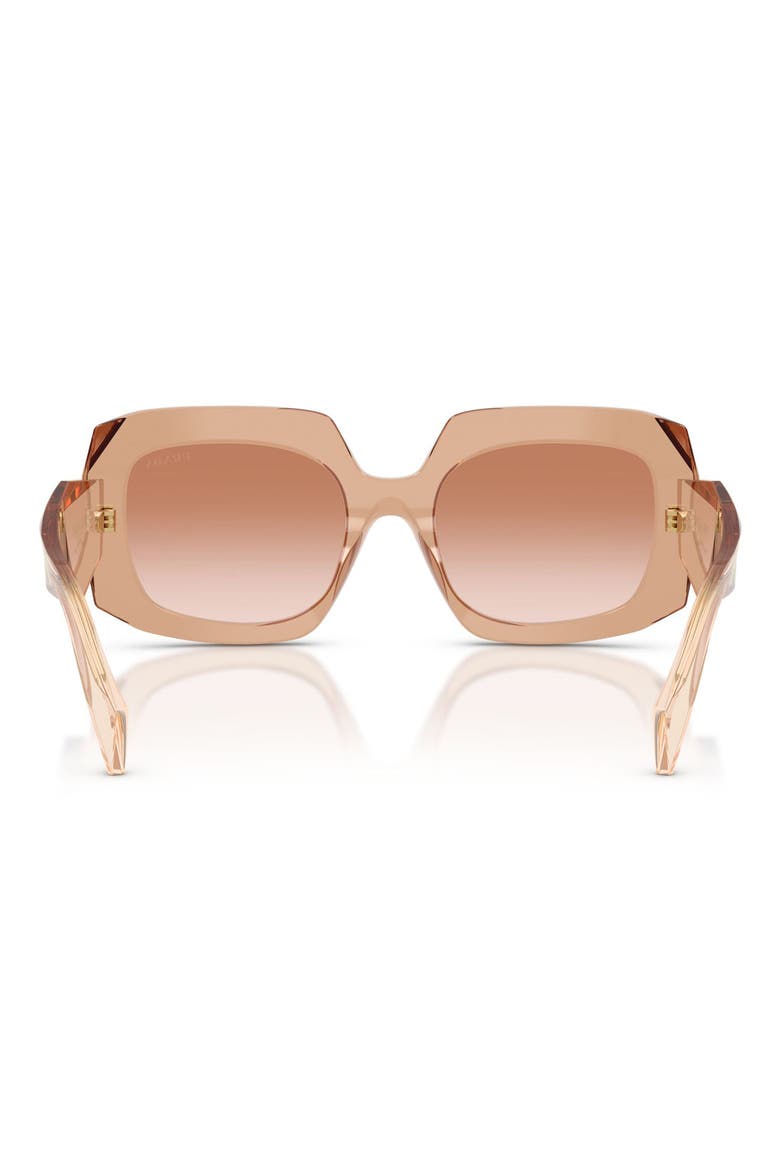 55mm Square Sunglasses, Alternate, color, CHOCOLATE / BROWN GRADIENT