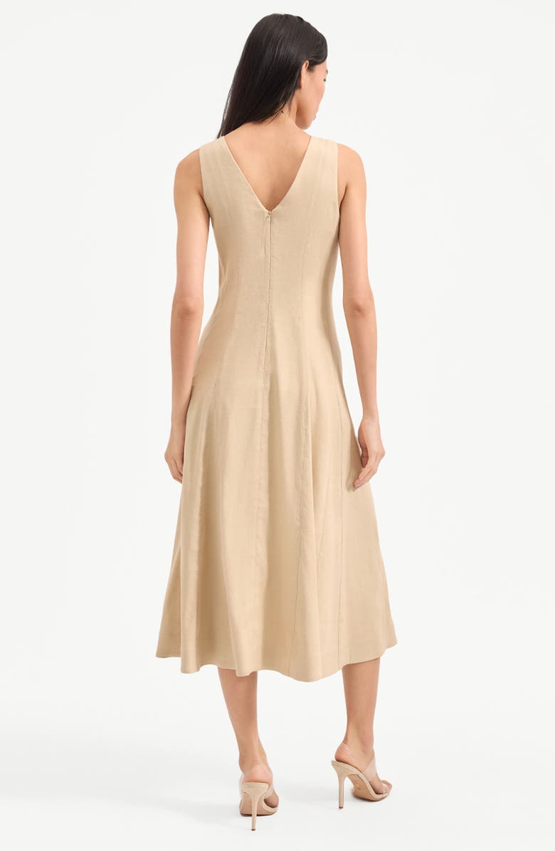 Veronica Beard Lou Linen Blend Dress, Alternate, color, 