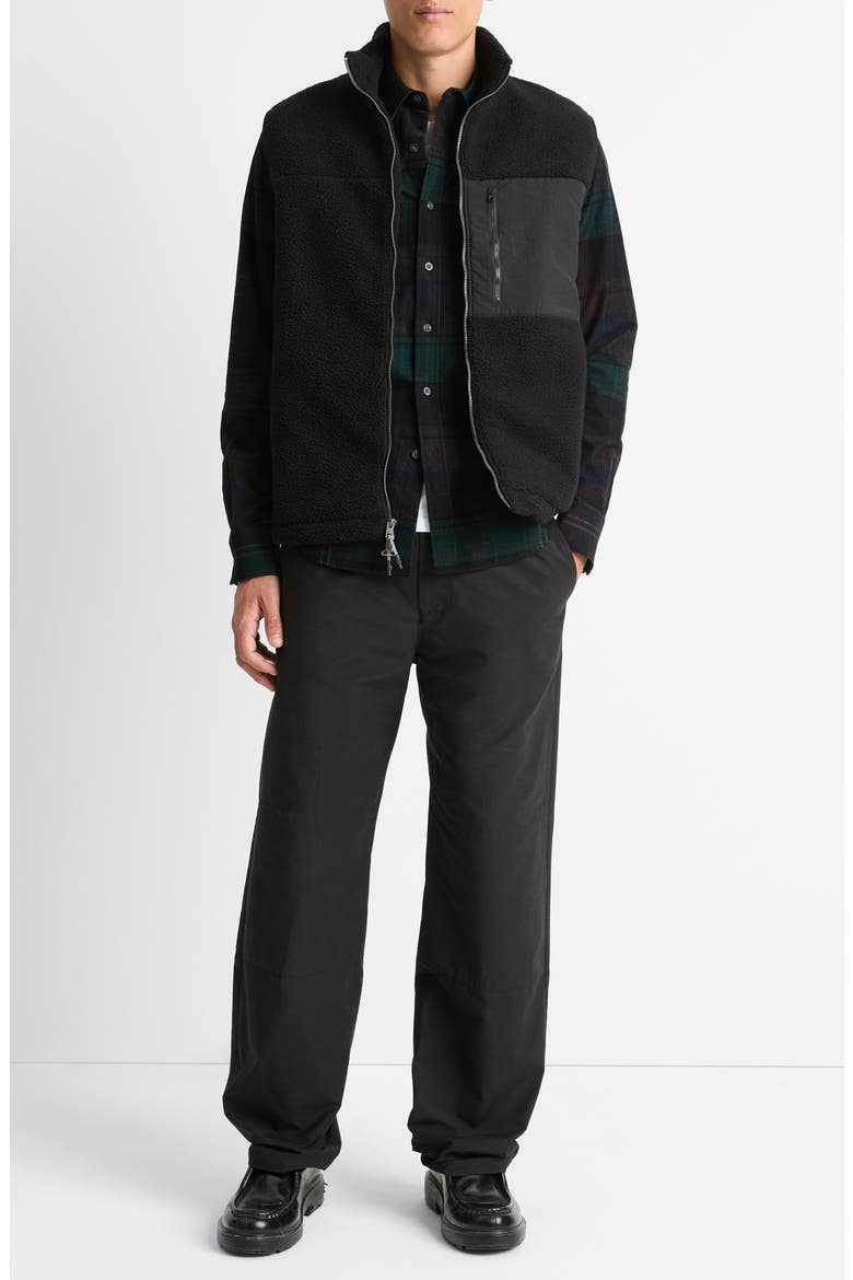 Fleece Vest, Alternate, color, BLACK
