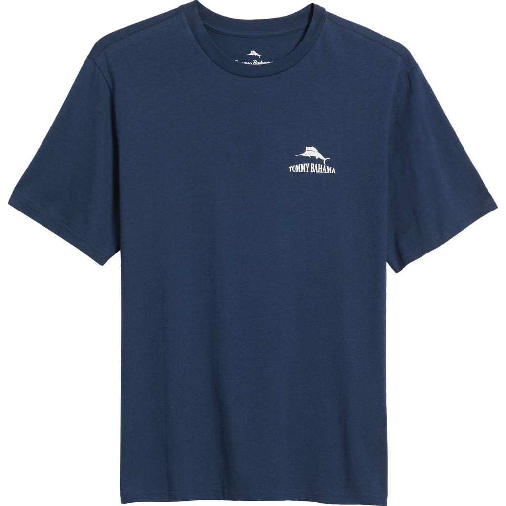 Tommy Bahama Batter On Deck Logo T-shirt In Navy