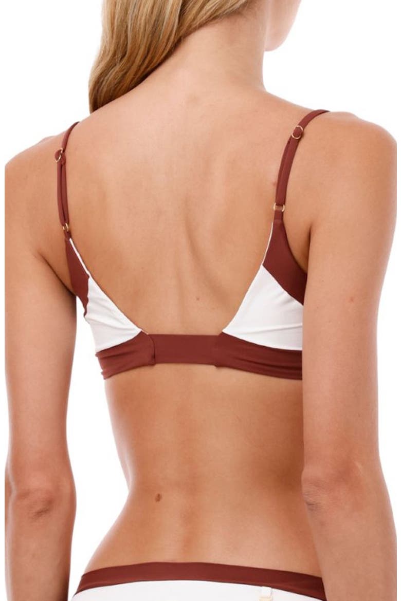 Barn Colorblock Bikini Top, Alternate, color, BARN RED COLOR BLEND