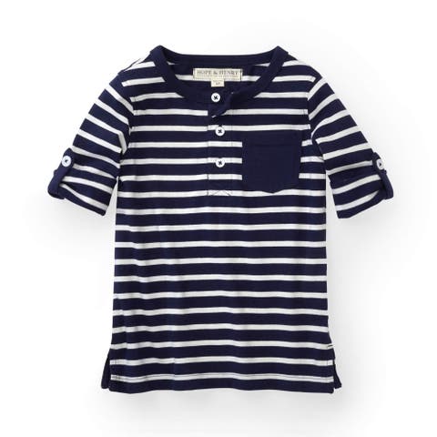 Boys' Henley Pocket Tee with Rolled Sleeves, Kids