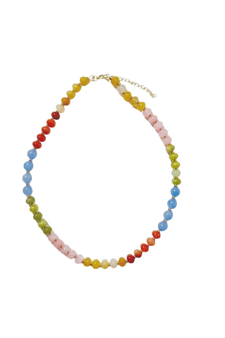 Veronica Beaded Multi-color Necklace, Main, color, Multicolor