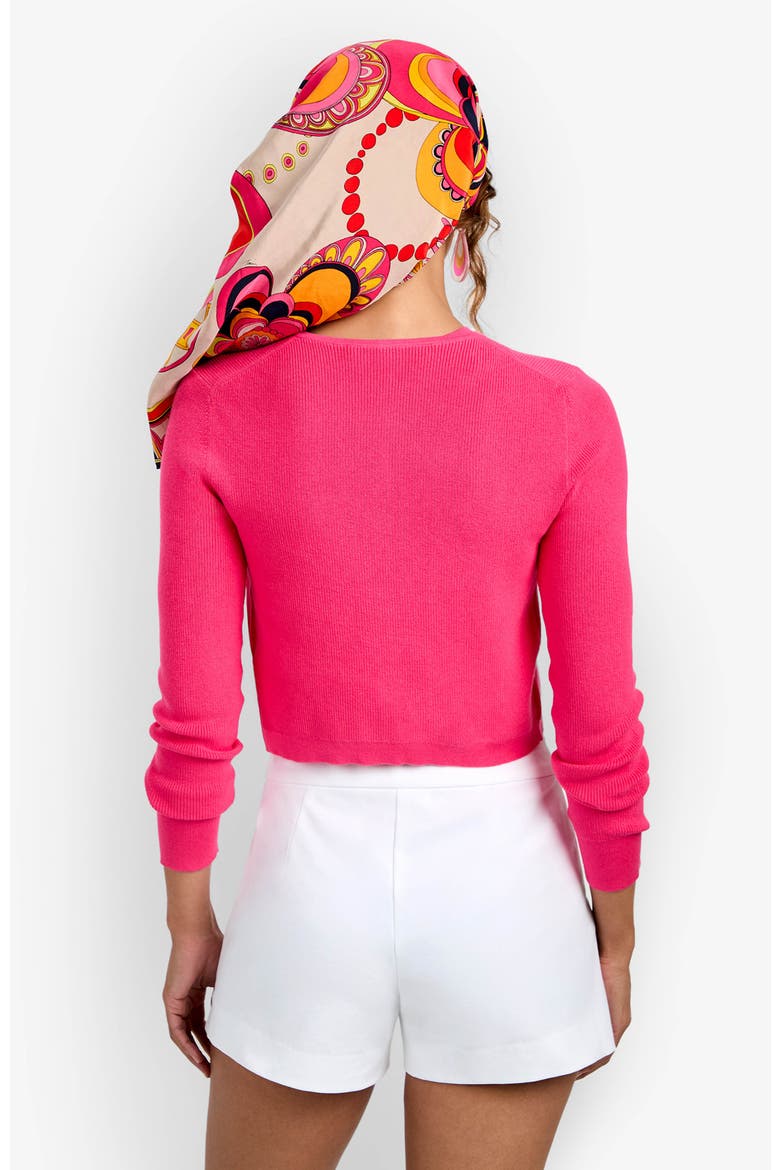 Transcontinental Knit Cardigan, Alternate, color, Magenta Milano