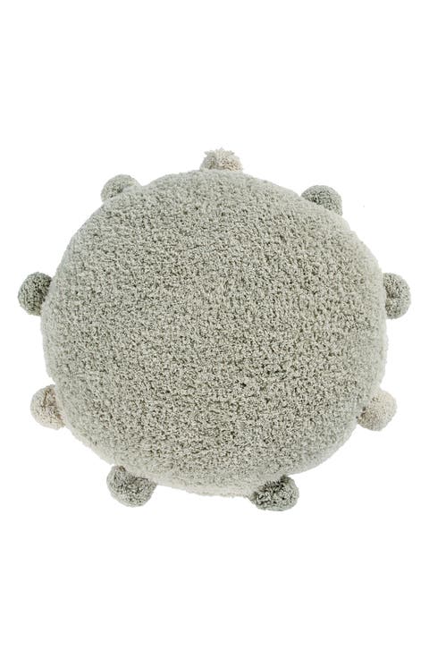 Bubbly Pompom Trim Floor Cushion