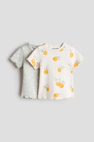 H&M 2-pack ribbed cotton tops