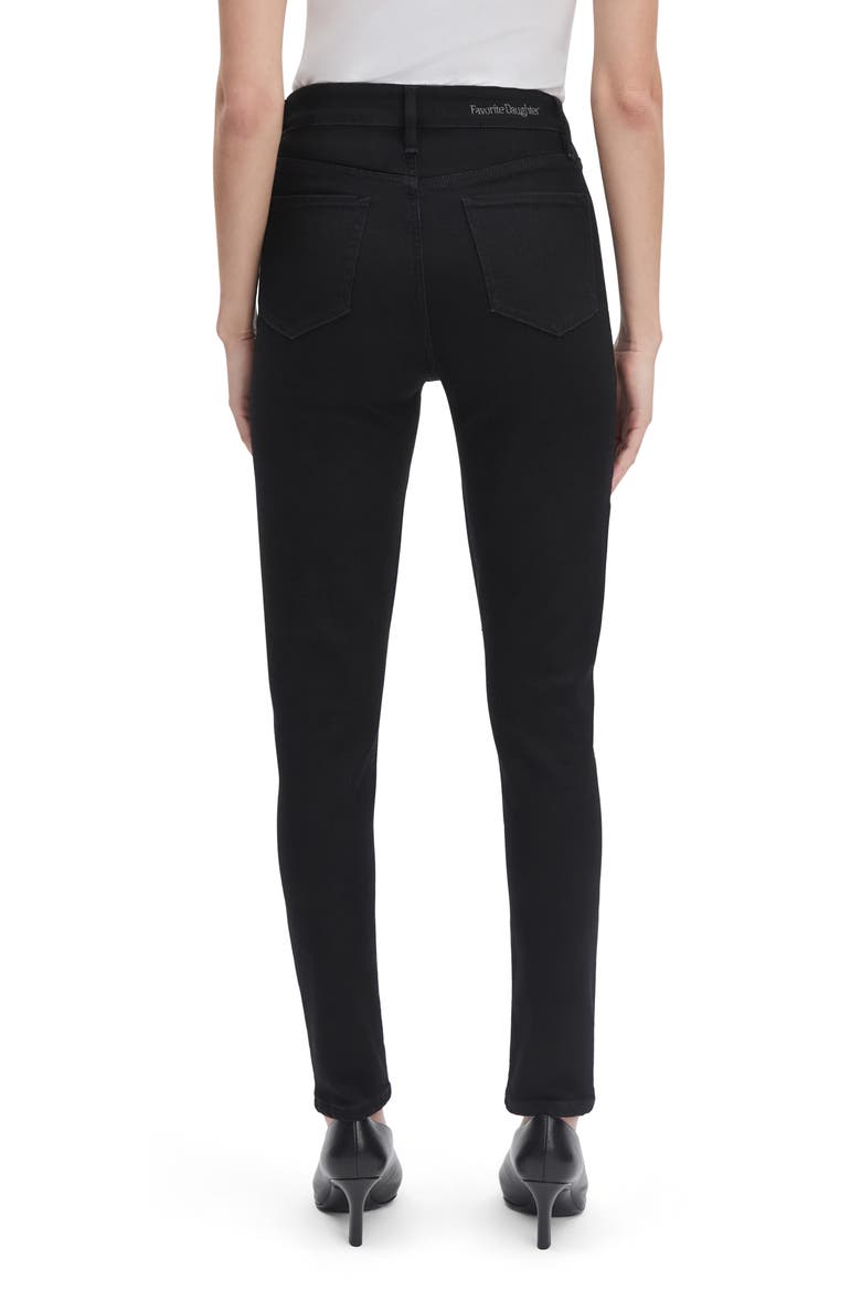 The Sara Superhigh Waist Ankle Skinny Jeans, Alternate, color, ONYX