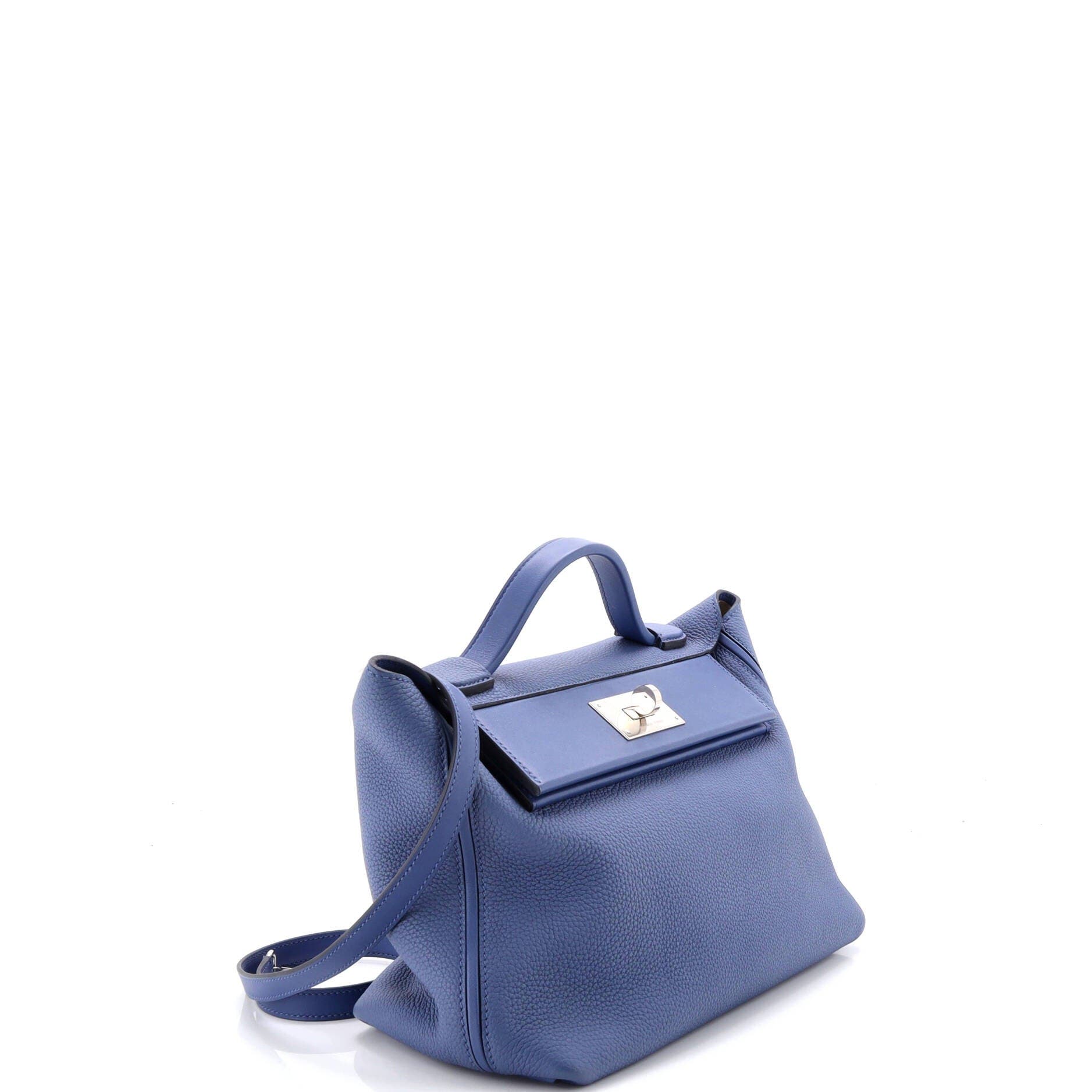 Pre-Owned Hermes 24/24 Bag Maurice with Swift 29, Alternate, color, Bleu Brighton