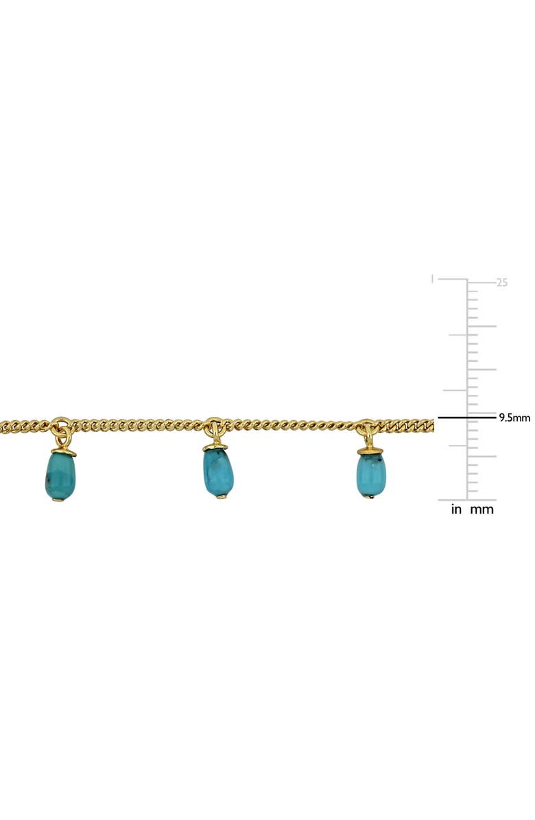Julianna B. Composite Turquoise Station Necklace, Alternate, color, Turquoise