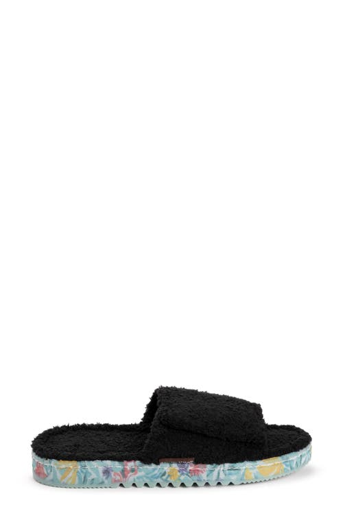 Muk Luks Acacia Faux Shearling Slipper In Black
