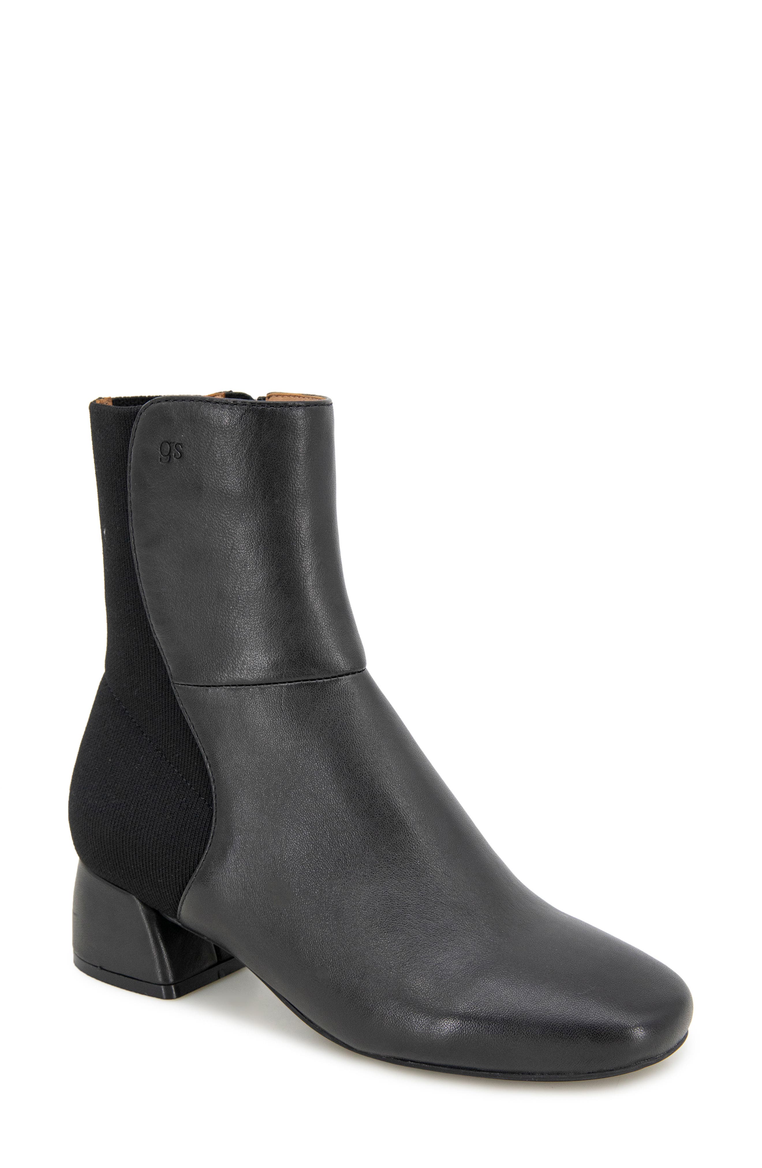 Gentle Souls Emily Bootie, Main, color, Black Leather