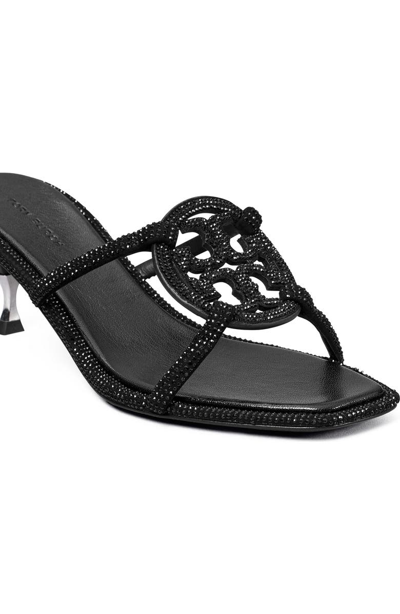 Tory Burch Miller Bombé Pavé Kitten Heel Slide Sandal, Alternate, color,