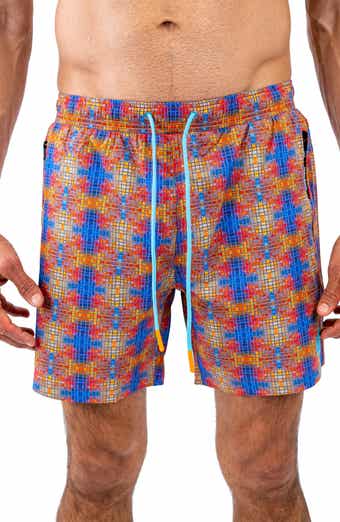 Maceoo Swim Lion Minisquare37 Orange Swim Trunks
