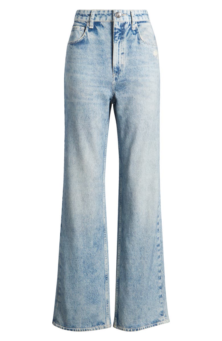 rag & bone rb Miramar Shea Relaxed Straight Cotton Terry Sweatpant Jeans, Alternate, color, Riverly