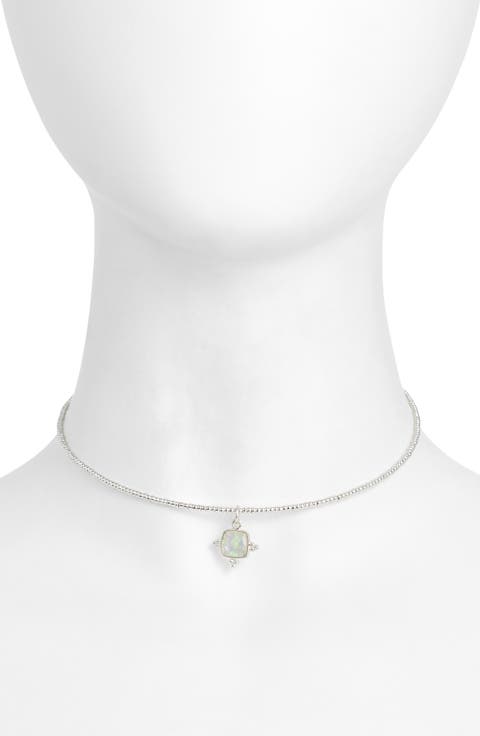 Fire Sky Pendant Collar Necklace