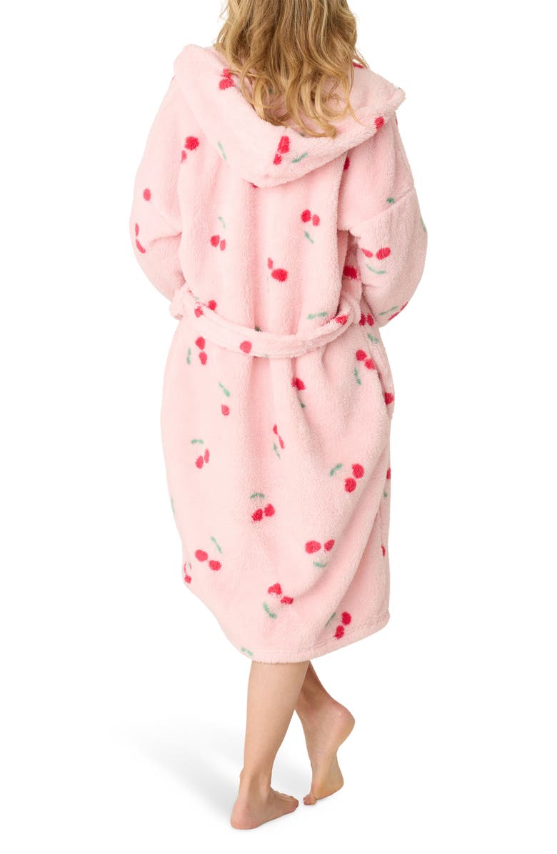 PJ Salvage Cheery Print Hooded Robe, Alternate, color,