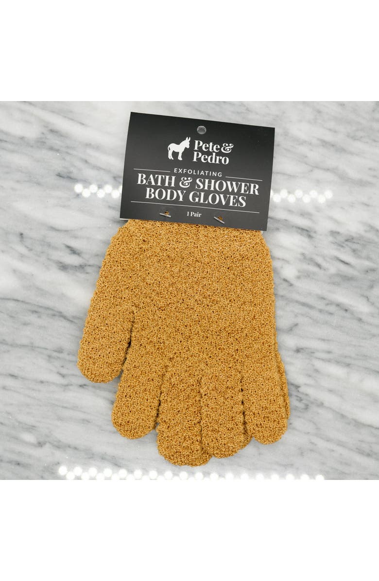 Pete & Pedro Bath & Body Exfoliating Shower Gloves, Alternate, color, NO COLOR