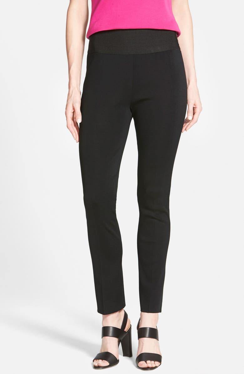 Ming Wang Slim Knit Pants, Main, color, 
