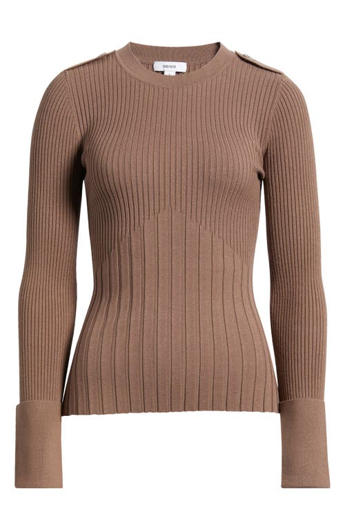 Reiss Vaux Rib Sweater In Mink