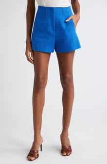 Veronica Beard Jazmin High Waist Tweed Shorts