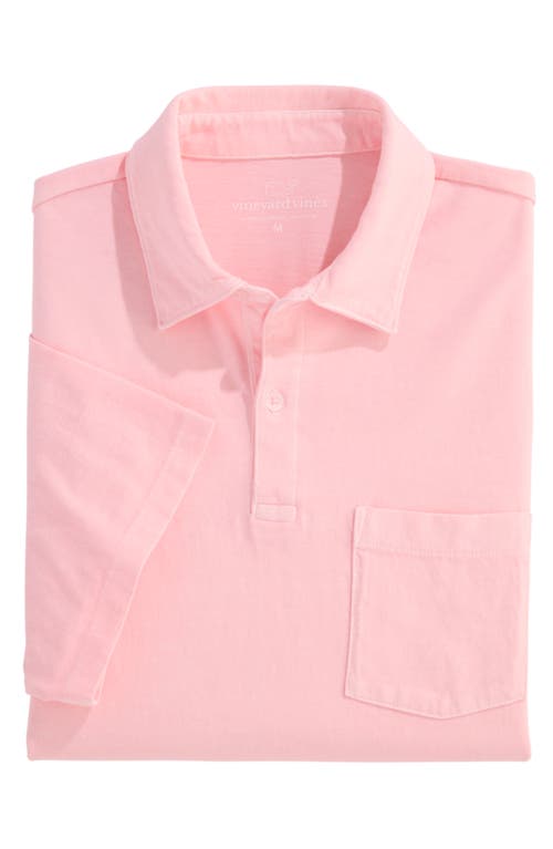 Vineyard Vines Surf Pima Cotton Polo In Flamingo