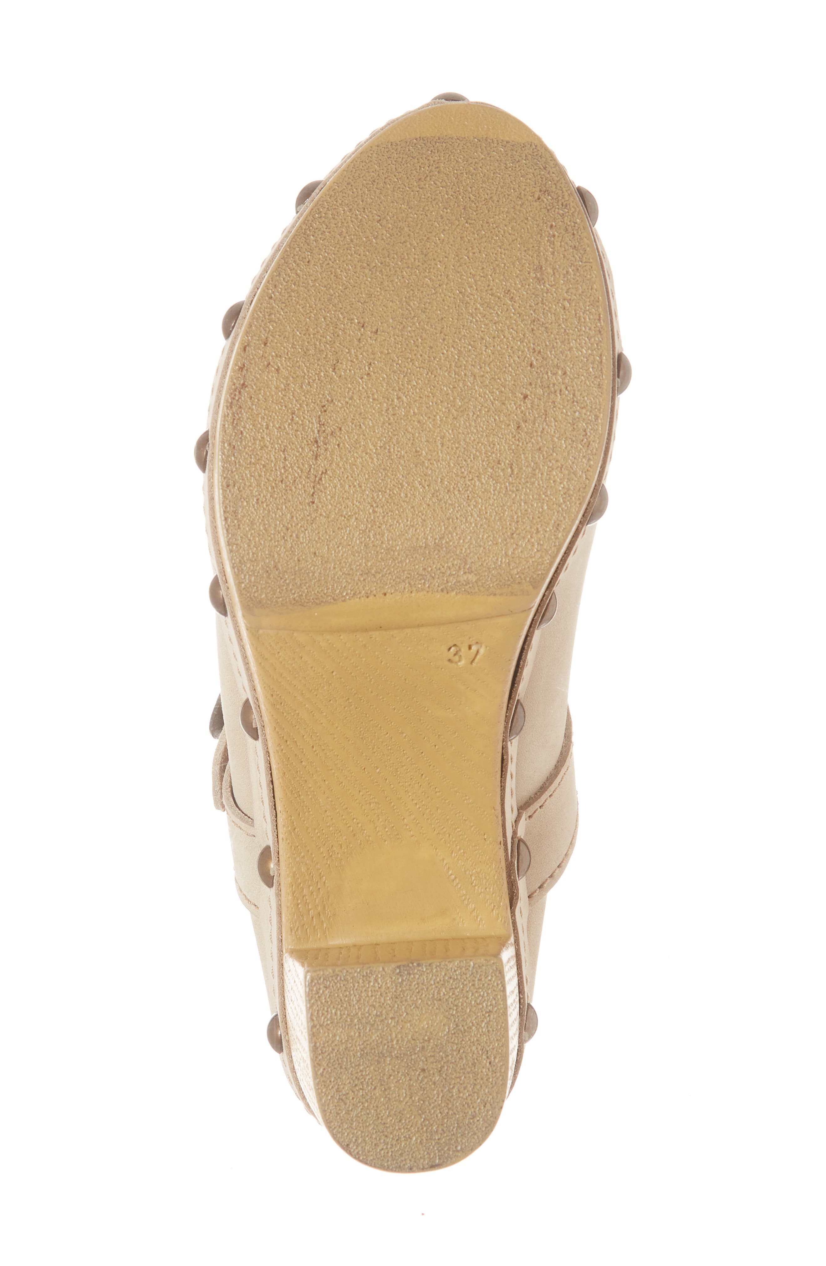 Natacha Studded Mary Jane Clog, Alternate, color, BEIGE