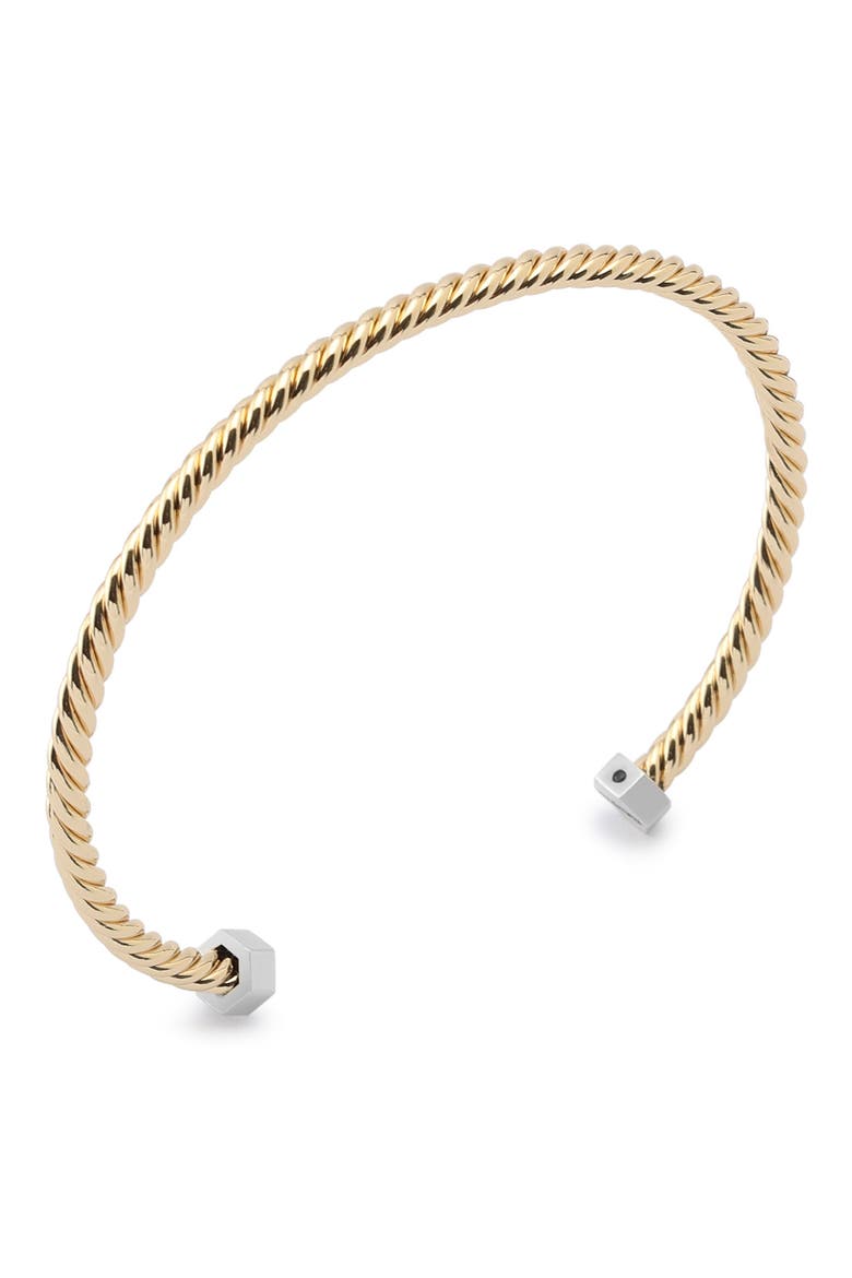 Rope Cuff Bracelet, Alternate, color, TWO TONE