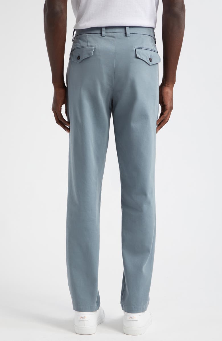 Eleventy Tailored Cotton Stretch Velveteen Pants, Alternate, color, Denim