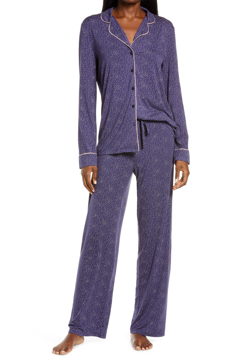 Moonlight Pajamas, Main, color, NAVY PEACOAT STARRY NIGHT DOT