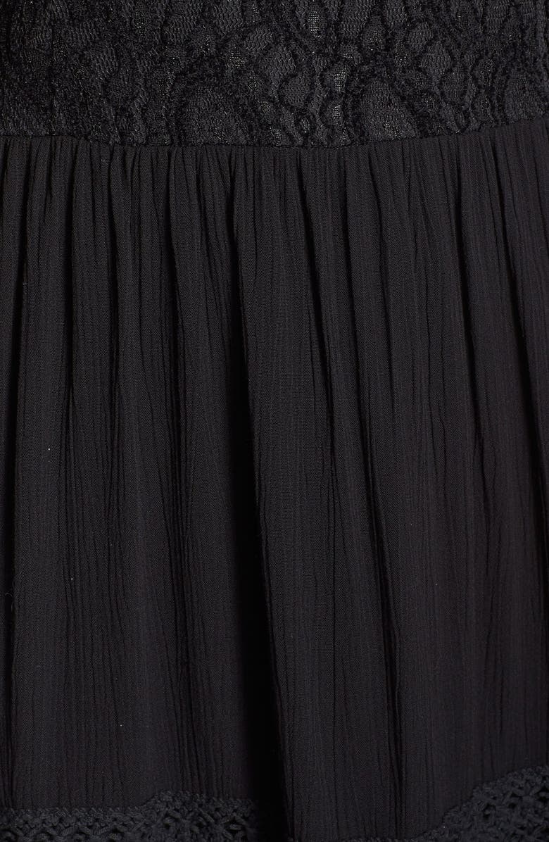 KUT from the Kloth Lace Fit & Flare Midi Dress, Alternate, color, 