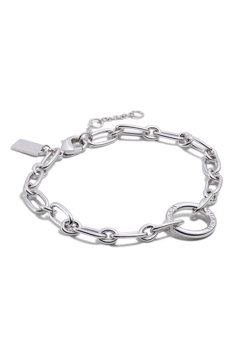 COACH Chain Link Bracelet, Main, color,