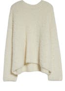 TOTEME Boxy Bouclé Alpaca Blend Sweater