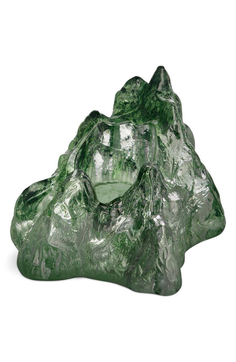 Kosta Boda Rock Votive, Main, color, Blue Green